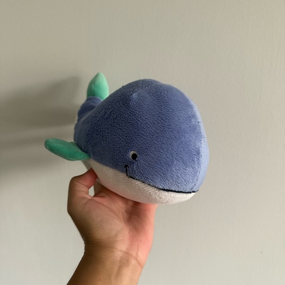 Carter's Soft Blue and Green Whale Plush - Picture 2 of 4